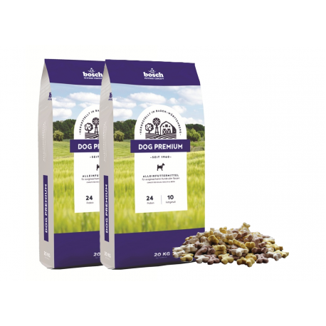 bosch Dog Premium 2 x 20kg + bosch MINI TRAINING 10kg